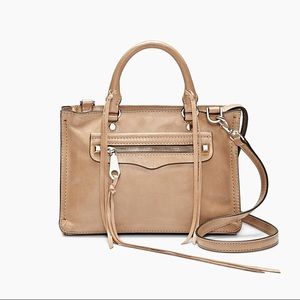 Rebecca Minkoff Micro Regan Satchel in beige